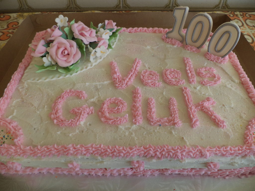 100th birthday cake